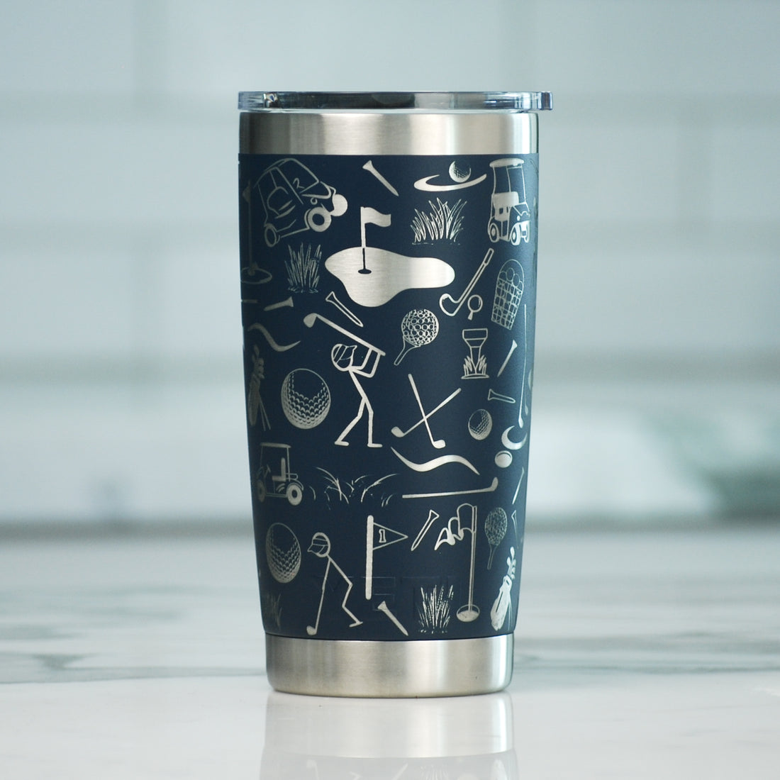 Golf Full Wrap Custom Engraved 20 oz Tumbler